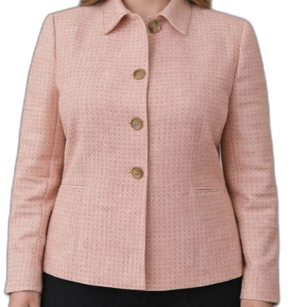 Jones New York Petite Barbados Collection Blazer Size 12 Sring Jacket